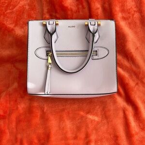 Aldo Cream Satchel with Classic Design